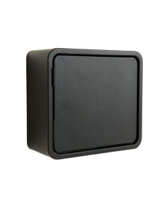 Vale Dell Wall-Mounted Entry Cabinet - Black (synthetic illustration; no displayed measurements)