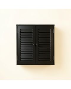 Harbor Crest Wall-Mounted Laundry Cabinet - Black (synthetic illustration; no displayed measurements)