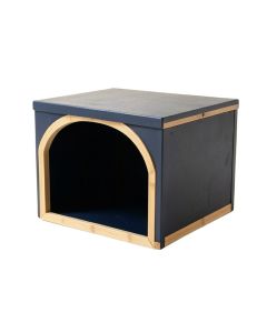 Cedar Field Empty Furniture-Style Litter Enclosure - Navy (synthetic illustration; no displayed measurements)