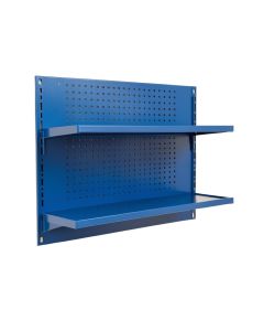 Clay Crest Empty Wall-Mounted Tool Organizer Panel - Blue (synthetic illustration; no displayed measurements)