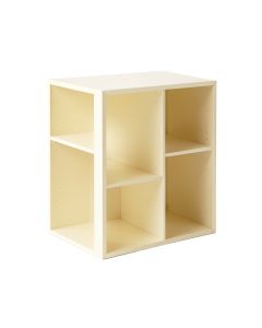 Dune Fold Desktop Shelving Unit - Cream (synthetic illustration; no displayed measurements)