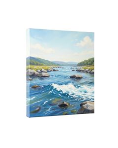 River Stones - Painting Print On Canvas