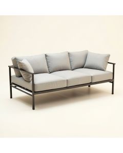 Honeycutt Patio Sofa With Cushions (synthetic illustration; no displayed measurements)