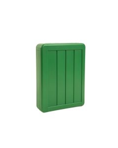 Maple Bluff Narrow Outdoor Storage Bench - Green (synthetic illustration; no displayed measurements)