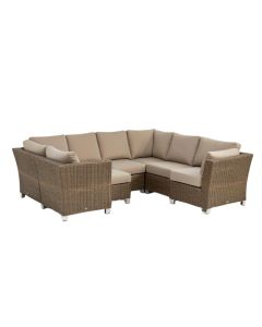 Merlyn 13 Piece Rattan Sectional Seating Group With Cushions
