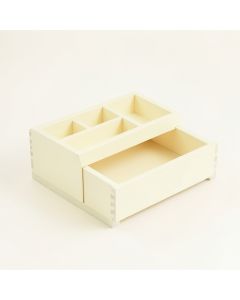 Briar Bluff Empty Coffee-Station Organizer - Ivory (synthetic illustration; no displayed measurements)
