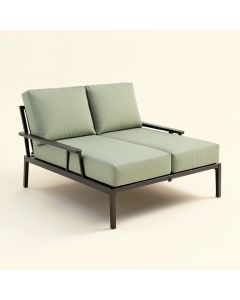 Tripp Patio Daybed With Sunbrella Cushions (synthetic illustration; no displayed measurements)