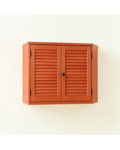 Hill Dale Wall-Mounted Entry Cabinet - Terracotta (synthetic illustration; no displayed measurements)