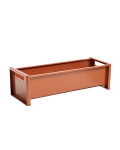 Cove Dale Narrow Outdoor Storage Bench - Terracotta (synthetic illustration; no displayed measurements)