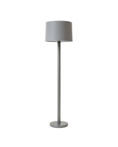 Olive Canyon Floor Lamp With A Plain Fabric Shade - Gray (synthetic illustration; no displayed measurements)