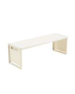 Harbor Crest Narrow Outdoor Storage Bench - White