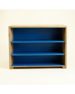 Harbor Bluff Low Bookcase - Blue (synthetic illustration; no displayed measurements)