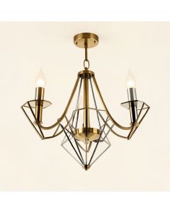 Carmen 8 - Light Lantern Geometric Chandelier (synthetic illustration; no displayed measurements)