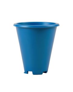 Linden Crossing Empty Railing Planter With Integral Brackets - Blue