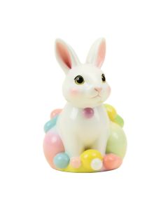 Rabbit And Bubbles Ceramic Night Light