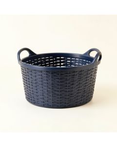 Hazel Bend Empty Storage Basket - Navy (synthetic illustration; no displayed measurements)