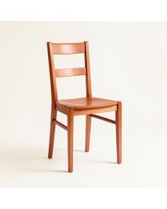 Oak Arc Dining Chair - Terracotta (synthetic illustration; no displayed measurements)