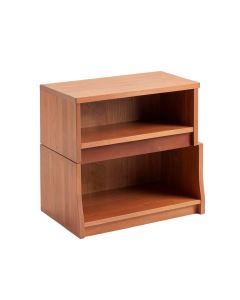 Slate Arc Desktop Shelving Unit (synthetic illustration; no displayed measurements)