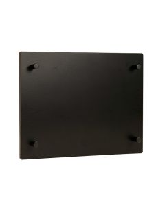 Birch Crest Empty Wall-Mounted Tool Organizer Panel - Black (synthetic illustration; no displayed measurements)