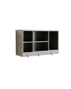 Stone Arc Wall-Mounted Entryway Organizer Shelf - Gray