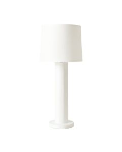 Willow Brook Floor Lamp With A Plain Fabric Shade - White (synthetic illustration; no displayed measurements)