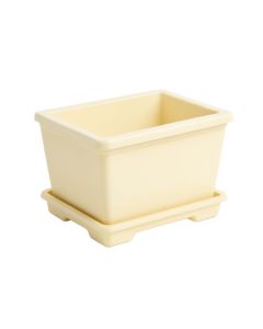 Wren Bluff Empty Raised Planter - Ivory (synthetic illustration; no displayed measurements)