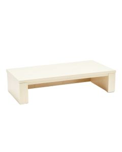 Reed Bridge Desktop Monitor Riser - Ivory (synthetic illustration; no displayed measurements)