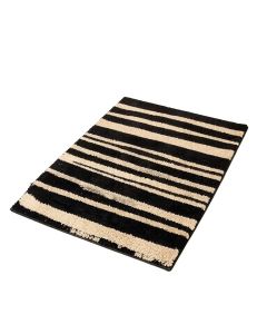 Nickelsville Striped Black/Beige Area Rug (synthetic illustration; no displayed measurements)