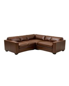 Lidio 159.5 '' Wide Genuine Leather Symmetrical Modular Corner Sectional