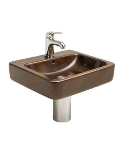 Vitreous China Rectangular Vessel Bathroom Sink With Faucet And Overflow