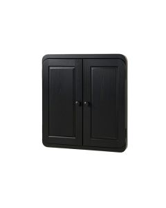 Cedar Edge Wall-Mounted Entry Cabinet - Black (synthetic illustration; no displayed measurements)