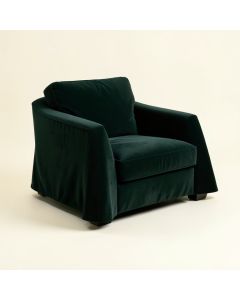 Samuel 72 '' Velvet Flared Arm Loveseat (synthetic illustration; no displayed measurements)