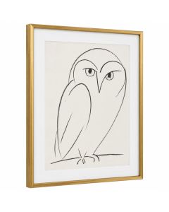Owl By Pablo Picasso - Picture Frame Print On Paper