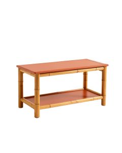 Pine Arc Indoor Bench - Terracotta
