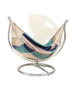 Luna Acrylic Bubble Accent Swing Chair With Stand