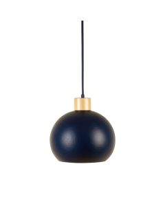 Lake Bluff Pendant Light Suspended From One Plain Cable - Navy (synthetic illustration; no displayed measurements)
