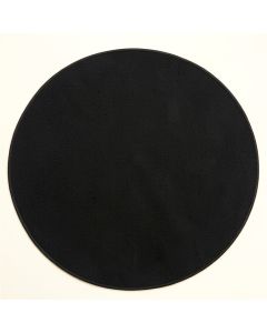 Wren Crest Round Area Rug - Black (synthetic illustration; no displayed measurements)