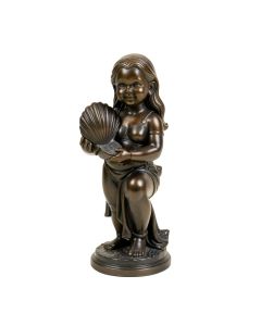 Amabillia Beautiful Girl Holding A Shell Statue
