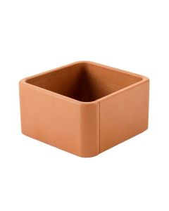 Wren Arc Empty Furniture-Style Litter Enclosure - Terracotta (synthetic illustration; no displayed measurements)