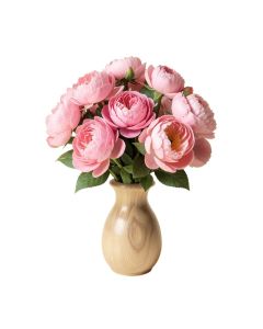 Peonies Floral Arrangement In Vase