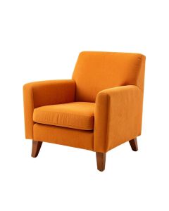 Shalanda Upholstered Arm Chair In Orange (synthetic illustration; no displayed measurements)