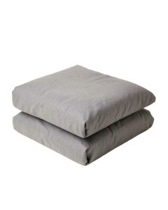 Gray Cotton Duvet Cover (synthetic illustration; no displayed measurements)