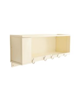 Elm Bend Wall-Mounted Entryway Organizer Shelf - Ivory (synthetic illustration; no displayed measurements)