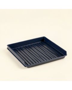 Slate Bend Empty Under-Desk Cable Tray - Navy (synthetic illustration; no displayed measurements)