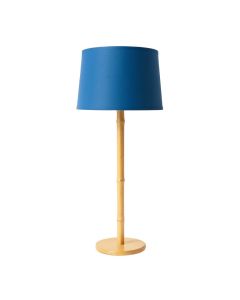 Holly Bridge Floor Lamp With A Plain Fabric Shade - Blue (synthetic illustration; no displayed measurements)