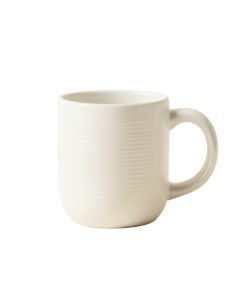 Oak Branch Ceramic Mug - White (synthetic illustration; no displayed measurements)