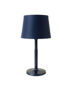 Shore Bluff Table Lamp With A Plain Fabric Shade - Navy