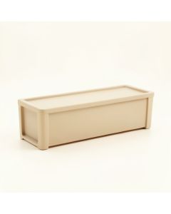 Ash Dell Narrow Outdoor Storage Bench - Beige (synthetic illustration; no displayed measurements)