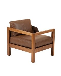 Tapia 42.5 '' Faux Leather Square Arm Loveseat (synthetic illustration; no displayed measurements)