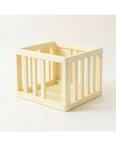 Bay Dell Empty Furniture-Style Pet Crate - Ivory (synthetic illustration; no displayed measurements)